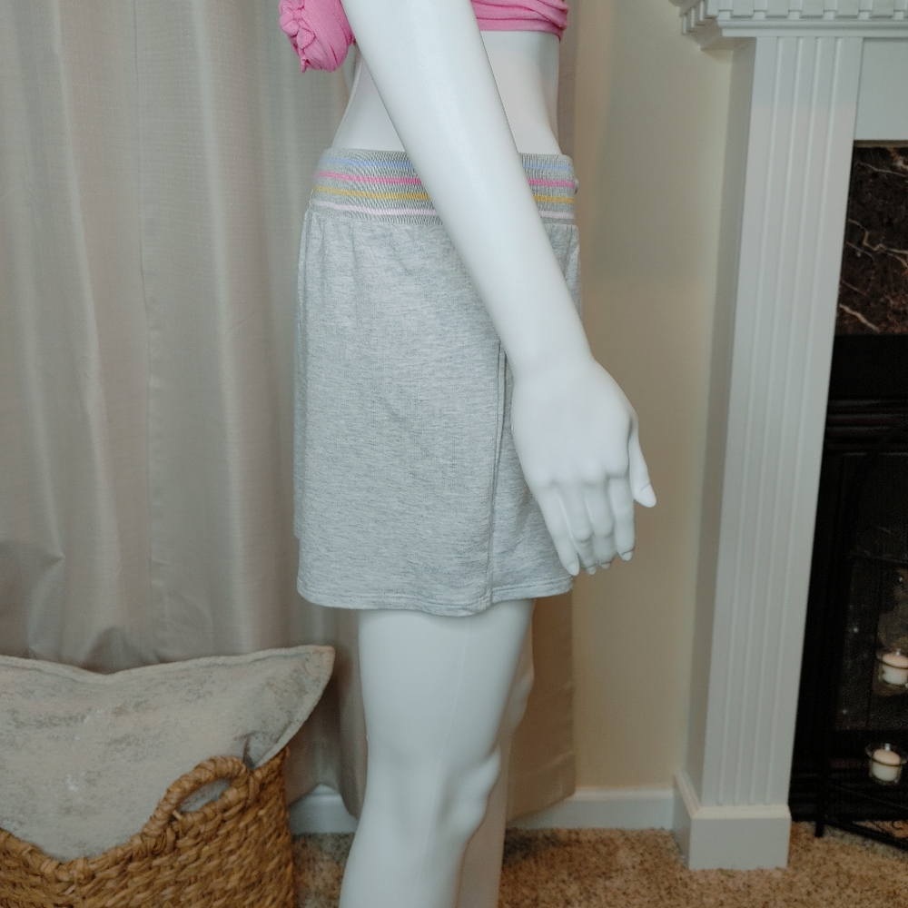 SUNDOWN BY SPLENDID HEAT PLAYA DRAWSTRING ELASTIC RIBBED WAIST SHORTS L - Picture 6 of 9